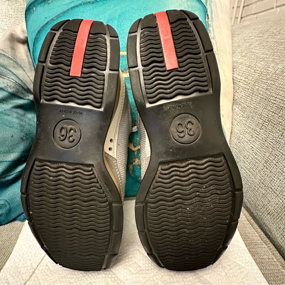 PRADA Trainers ATHLETIC LUXURY ~CHIC COMFORT ~ a Timeless Design & Neutral Color - Picture 9 of 16